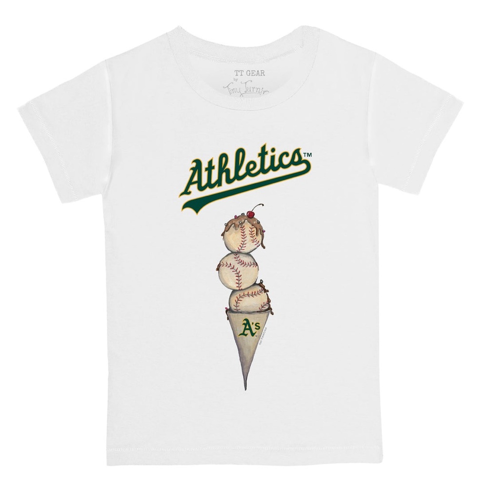 Tiny Turnip - Oakland A’s Athletics - Ice Cream Baseball T-Shirt